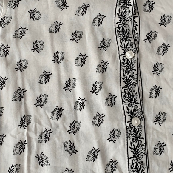 Max Studio black and white boyfriend blouse - Picture 8 of 9